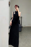 mame kurogouchi knitted hole dress MM22SS KN051 black